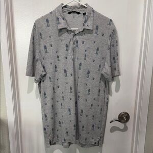 Travis Mathew Cocktails & Pineapples ⛳️ Golf Polo Shirt